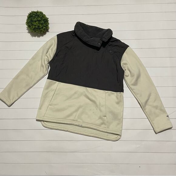 The North Face White Cream Gray Pullover Jacket Women’s Size‎ Medium - Picture 1 of 8